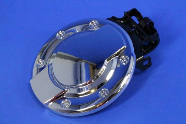 82211393AB - Exterior Accessories: RAM 1500 4TH GEN 2500 3500 CHROME FUEL DOOR for Dodge: Ram 1500, Ram 2500, Ram 3500 | Ram: 1500, 1500 Classic, 2500, 3500 Image