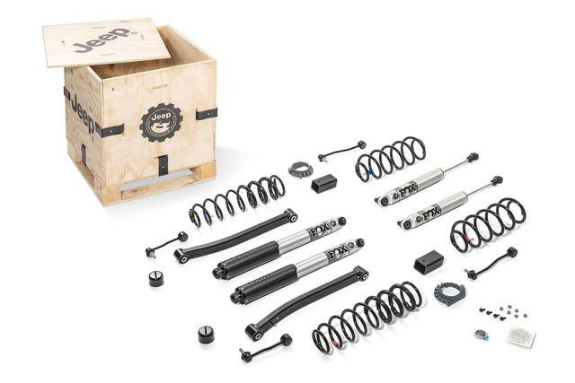 77072396AF - Performance: 77072396AF 2-In Lift Kit 2.5 In FOX Shocks Jeep Wrangler JL 2-Door 3.6L Engine (2018-2024) Mopar OEM for Jeep: Wrangler Image