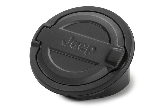 82215123AB - Exterior Accessories: 82215123AB Fuel Door Black Powdercoated Aluminum Jeep Wrangler JL (2018-2024) Mopar OEM for Jeep: Wrangler Image
