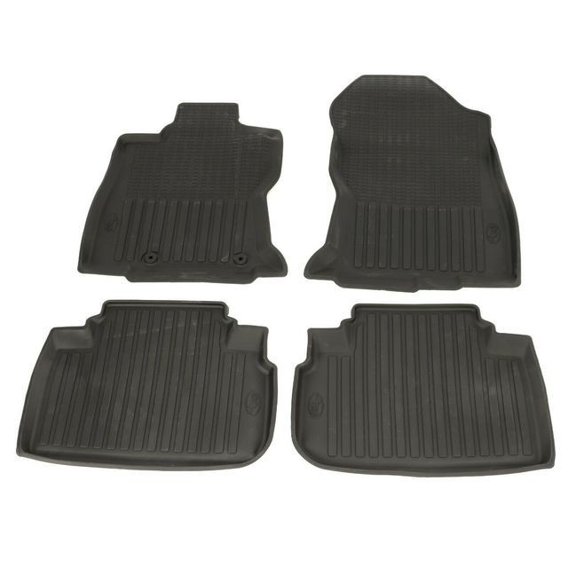 J501SSJ030 - Interior: J501SSJ030 All Weather Rubber Floor Mats Subaru Forester (2019-2024) OEM for Subaru: Forester Image