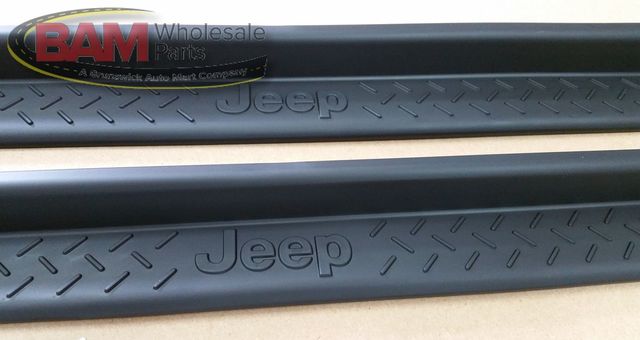 82210104AB - Exterior Accessories: 82210104AB Door Sill Guards Jeep Wrangler 2-Door (2007-2018) Mopar OEM for Jeep: Wrangler, Wrangler JK Image