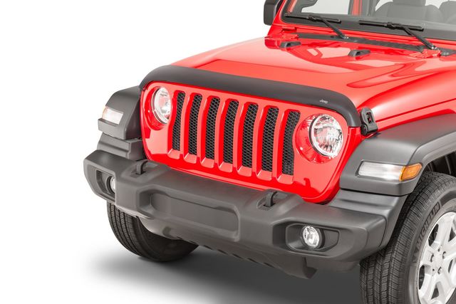 82215367AB - Exterior Accessories: Mopar 82215367AB Front Air Deflector Jeep Wrangler JL Gladiator JT (2018-2026) OEM for Jeep: Gladiator, Wrangler Image