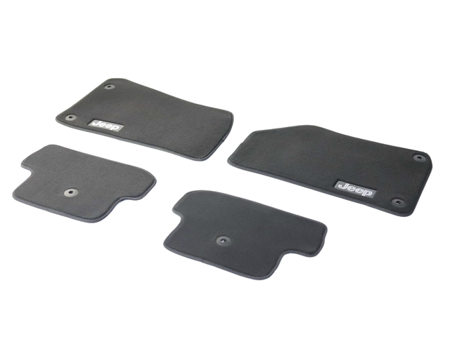 82215200AC - Interior Accessories: 82215200AC Premium Carpet Floor Mats Jeep Wrangler JL 2-Door (2018-2026) Mopar OEM for Jeep: Wrangler Image
