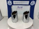 5C1071910 - Exterior: Exhaust Tips - Polished Metal for Volkswagen Image