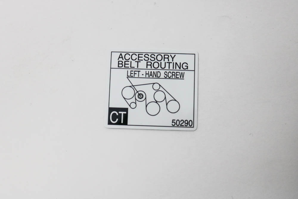 1129650290 - Body: Eng Info Label for Toyota: 4Runner, Land Cruiser, Sequoia, Tundra Image