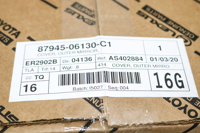 87945-06130-C1 - Mirror Cover Left, Front Left Aqua 2018-2021