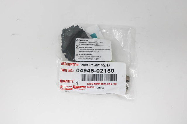 04945-02150 - Disc Brake Pad Shim 2009-2019 Toyota | Longo Toyota Parts