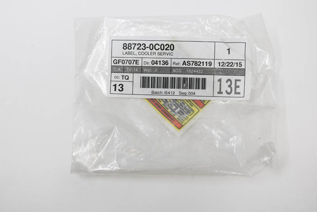 88723-0C090 - A/C System Information Label 2000-2019 Toyota Tundra ...