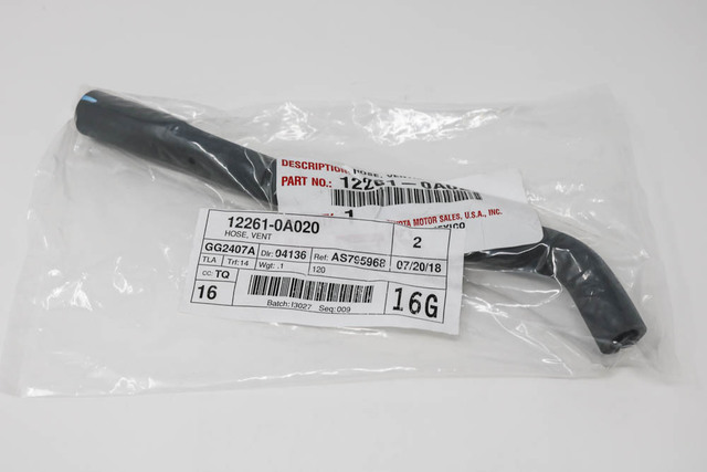 12261-0A020 - PCV Valve Hose 2004-2008 Toyota Solara | Longo Toyota Parts