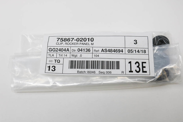 75867-02010 - Rocker Panel Molding Clip 2009-2024 Toyota | Longo Toyota ...