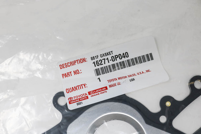 16271-0P040 - Gasket 2016-2023 Toyota Tacoma | Longo Toyota Parts