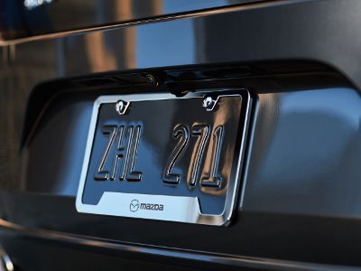 C9N5V4027 - Exterior: License Plate Frame, Brushed Slimline for Mazda Image
