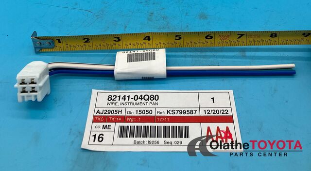 Wire, Instrument Panel 82141-04Q80 | Toyota Parts Center