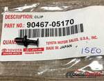 9046705170 - Body: Lower Molding Fastener for Scion: iM | Toyota: 4Runner, Avalon, bZ4X, C-HR, Camry, Corolla, Corolla iM, Crown, Crown Signia, GR Corolla, Highlander, Land Cruiser, Prius, Prius AWD-e, Prius C, Prius Prime, RAV4, RAV4 Prime, Sienna, Tacoma, Tundra, Venza Image