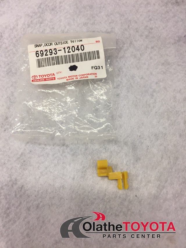 6929312040 - Body: Handle Clip for Scion: iM, iQ, tC, xB, xD | Toyota: 4Runner, Avalon, Camry, Celica, Corolla, Corolla iM, Echo, GR Corolla, Highlander, Matrix, Mirai, MR2 Spyder, Pickup, Prius, Prius AWD-e, Prius C, Prius Plug-In, Prius Prime, Prius V, RAV4, Sequoia, Sienna, Solara, Tacoma, Tundra, Venza, Yaris Image