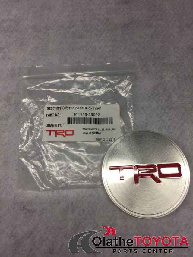 PTR1835092 - Serviceable Components: TRD Center Cap. Wheels. for Toyota: FJ Cruiser, Tacoma Image