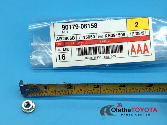 9017906158 - Body: Wiper Arm Nut for Toyota Image