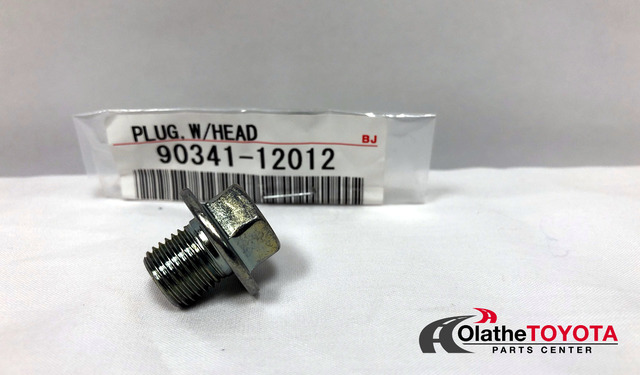 9034112012 - Engine: Drain Plug for Scion: iM, tC, xA, xB, xD | Toyota: 4Runner, Avalon, C-HR, Camry, Celica, Corolla, Corolla Cross, Corolla iM, Crown, Crown Signia, Echo, FJ Cruiser, GR Corolla, Grand Highlander, Highlander, Land Cruiser, Matrix, MR2, MR2 Spyder, Paseo, Pickup, Previa, Prius, Prius AWD-e, Prius C, Prius Plug-In, Prius Prime, Prius V, RAV4, RAV4 Prime, Sequoia, Sienna, Solara, Supra, T100, Tacoma, Tercel, Tundra, Van, Venza, Yaris Image