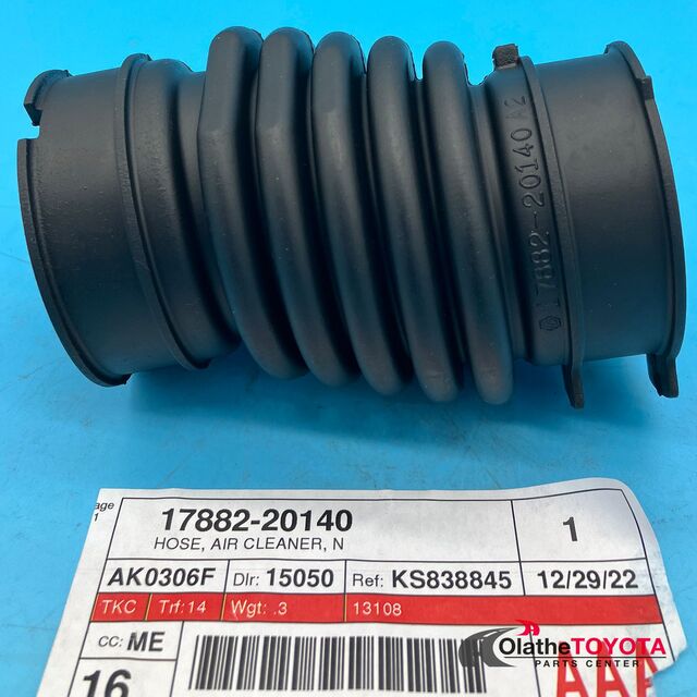 17882-20140 Toyota Genuine OEM Air Cleaner Hose No.2 HOSE, AIR CLEANER