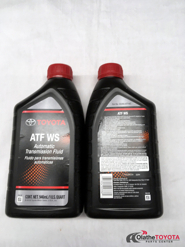 289ATFWS - : Genuine Toyota Automatic Transmission Fluid-WS for Toyota Image