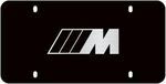 82125B4DBE5 - : M Logo Marque Plate - Stainless Steel - Black for BMW Image