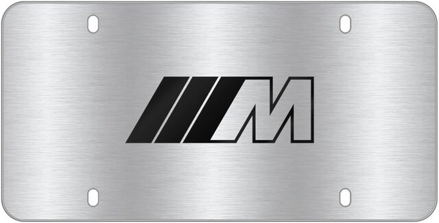 82125B4DBE6 - Exterior: M Logo Marque Plate, Stainless Steel for BMW Image