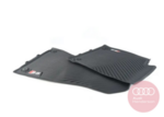 8W7061221A041 - : Genuine Audi Front All-Weather Floor Mats Black – 8W7-061-221-A-041 – S5 B9 2018–2024 OEM for Audi: S5 Image