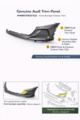 4M8807062G1Q2 - : Genuine Audi Trim 4M8807062G1Q2 OEM Front Bumper Trim Panel for Audi: RS Q8 Image