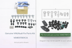 V04017001CA - : Genuine VW/Audi Fix Parts Kit V04017001CA OEM Mounting Hardware Set for Audi Image