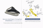 P2109450J - : Genuine Audi Engine Timing Chain 0P2109450J OEM Timing Chain for Audi: S8, SQ7, SQ8 Image