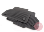 8W0061511041 - : Genuine Audi Rear All‑Weather Floor Mats Black – Part 8W0‑061‑511‑041 – Fits A4/S4/A5/Allroad B9 (2017–2025) for Audi: A4 allroad, A4 Quattro, A5 Sportback, RS5 Sportback, S4, S5 Sportback Image