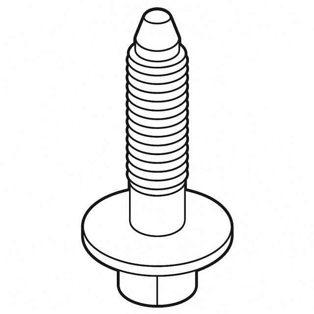 WHT-006-925-A - Genuine Audi Mount Stud WHT006925A OEM – Rear Floor Pan ...