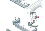 4M8807595A - Body: Bracket for Audi Image