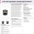 5Q0199867C - : Genuine Audi Engine Motor Mount 5Q0199867C OEM for Audi Image