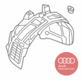 80A821172E - : Fender Liner for Audi: Q5 Image