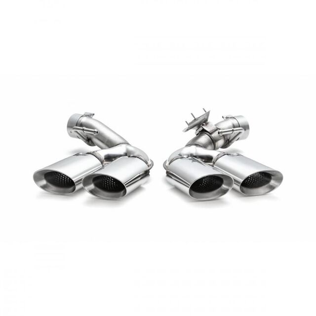 80A071904 - Exterior: Genuine Audi Sport Exhaust Tips 80A071904 OEM SQ5 for Audi Image