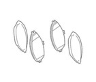 4209603 - : Disk Brake Pad for Mercedes-Benz: C350e, C400, C43 AMG, C450 AMG, E300, E350 Image
